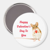 ハート円磁石付きマウス マグネット (正面/裏面)