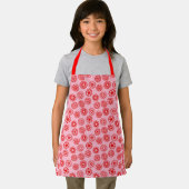 ハート円 |かわいいバレンタインデー エプロン (インサイチュ)