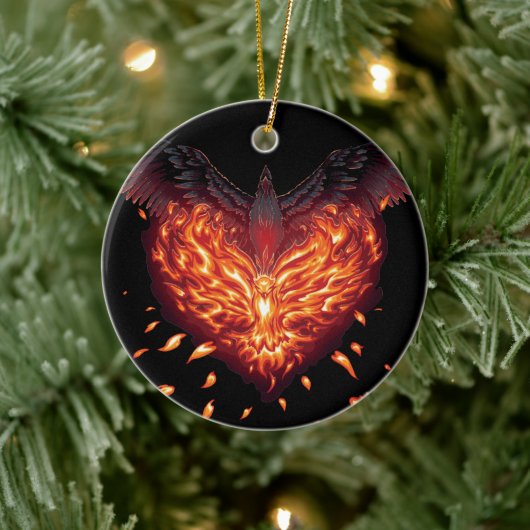 ハート再生 セラミックオーナメント (ツリー)