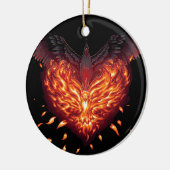 ハート再生 セラミックオーナメント (左)