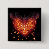 ハート再生 缶バッジ (正面)