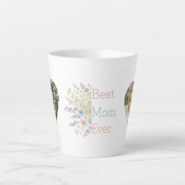 ハート写真とフローラデザイン- Perfect Mother's Day カフェラテマグ