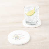 ハート写真とフローラデザイン- Perfect Mother's Day コースター (側面)