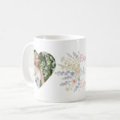 ハート写真とフローラデザイン- Perfect Mother's Day コーヒーマグカップ (正面左)