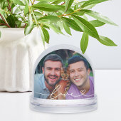 ハート写真と白いスクリプトで愛カスタムする