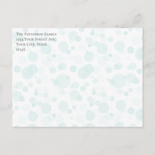 ハート写真の移動の発表アドレスの変更 案内ポストカード (裏面)