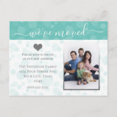 ハート写真の移動の発表アドレスの変更 案内ポストカード (正面)