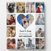 ハート写真コラージュの記念日ギフトのパーソナライズ フォトプラーク (正面)