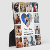 ハート写真コラージュの記念日ギフトのパーソナライズ フォトプラーク (側面)