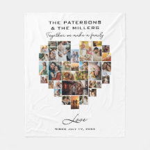 ハート写真コラージュ家族の記念日