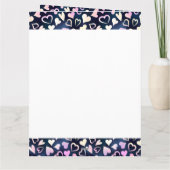 ハート写真コラージュ36枚ハート任意の年齢誕生日 カード (裏面)