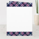 ハート写真コラージュ36 Pic Plaid任意の年齢誕生日 カード (裏面)