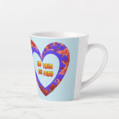 ハート写真テンプレート顧客BGラテマグ カフェラテマグ (右)