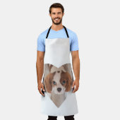 ハート写真 エプロン (着用した状態)