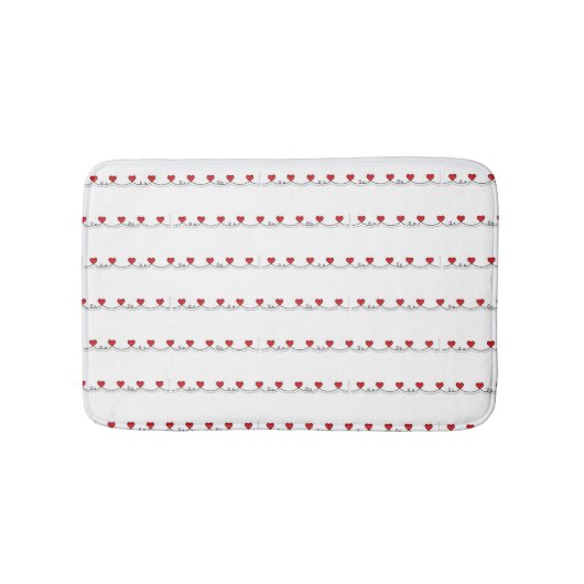 ***ハート列*** バスマット (正面)