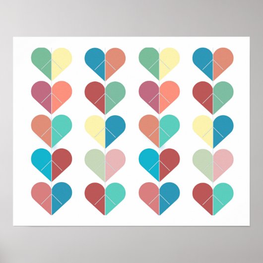 ハート列 ポスター (正面)