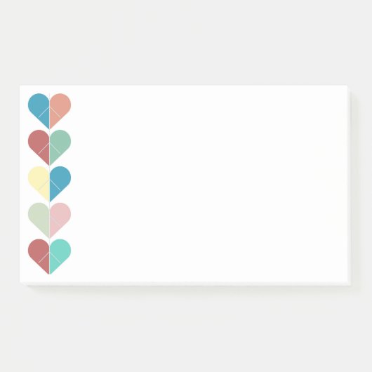 ハート列 ポストイット (正面)