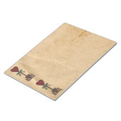 ハート初期の一時メモ帳 ノートパッド (アングル)