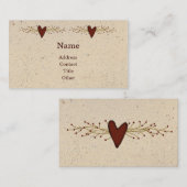 ハート初期の名刺 名刺 (正面/裏面)