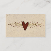 ハート初期の名刺 名刺 (裏面)