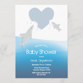ハート刺し |ベビーシャワー招待状 招待状