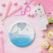 ハート刺し |ベビーシャワー紙プレート ペーパープレート (パーティー)