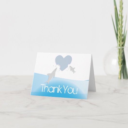 ハート刺し |赤ちゃんシャワー サンキューカード (正面)