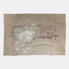ハート勇気付けられるグランジ、 キッチンタオル