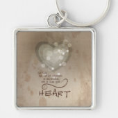 ハート勇気付けられるグランジ、 キーホルダー (正面)
