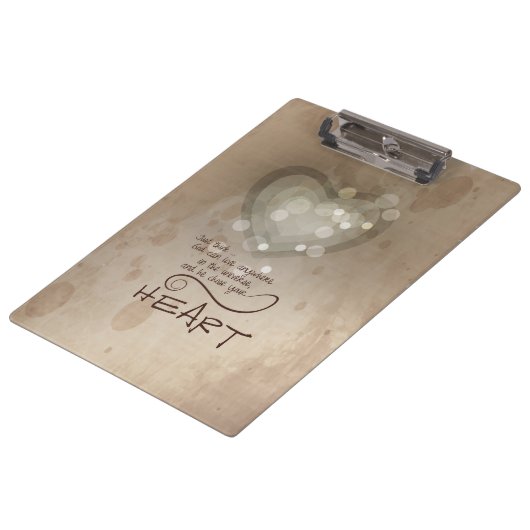 ハート勇気付けられるグランジ、 クリップボード (アングル)