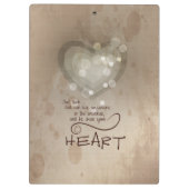 ハート勇気付けられるグランジ、 クリップボード (裏面)