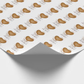 ハート勇気付けられるグランジ、 ラッピングペーパー (角)