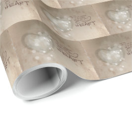 ハート勇気付けられるグランジ、 ラッピングペーパー