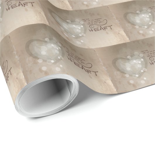 ハート勇気付けられるグランジ、 ラッピングペーパー (ロールコーナー)