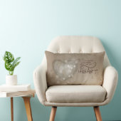 ハート勇気付けられるグランジ、 ランバークッション (椅子)