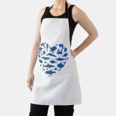 ハート動物 エプロン (インサイチュ)