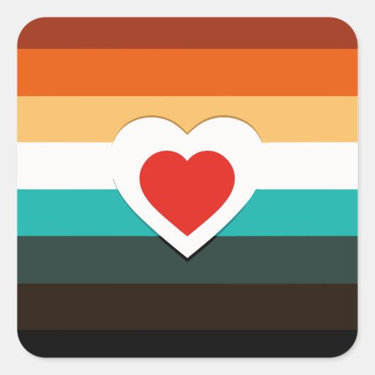 ハート勾配 スクエアシール (正面)