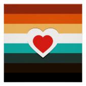 ハート勾配 ポスター (正面)