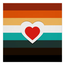 ハート勾配 ポスター