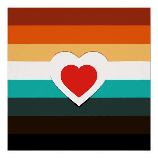 ハート勾配 ポスター (正面)