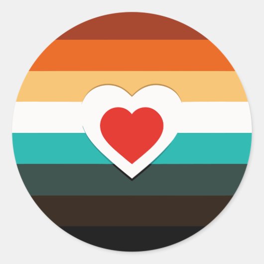 ハート勾配 ラウンドシール (正面)