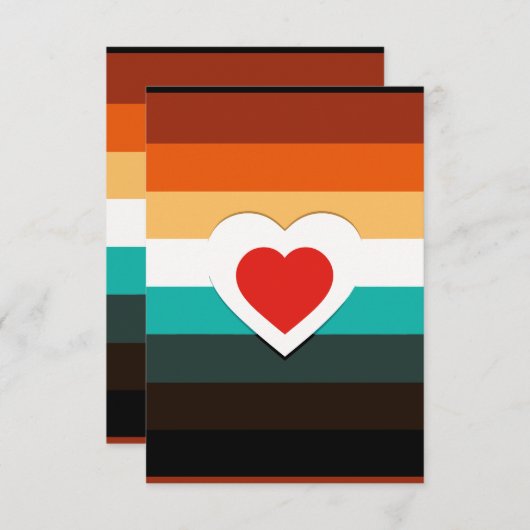 ハート勾配 出欠カード (正面/裏面)