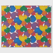 ハート包装紙 ラッピングペーパー (フラット)