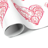 ハート包装紙 ラッピングペーパー (ロールコーナー)