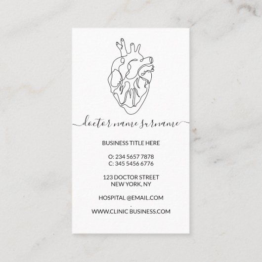 ハート医 名刺 (裏面)