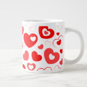 ハート印刷コーヒーマグ ジャンボコーヒーマグカップ (右)