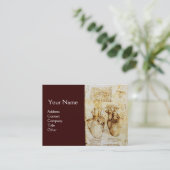 ハート及びその血管モノグラム 名刺 (スタンド正面)