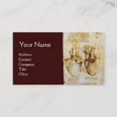 ハート及びその血管，心臓専門医モノグラム 名刺 (正面)