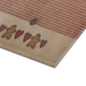 ハート及びジンジャーブレッドマンガラス切断板 カッティングボード (角)