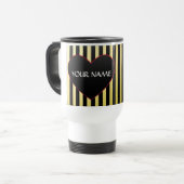 ハート及びタンブラー付きDIYストライプ トラベルマグ (正面左)